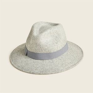 Western hat with grosgrain trim in Gray